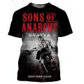 New Trendy Sons of Anarchy 3D Printed T Shirts Mens Womens Harajuku Style Streetwear Summer Tops.
