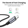 UGREEN USB C to Lightning Cable Nylon Braid MFi Certificate for iPhone 13,12, 12 Pro,11 /iPhone 11 Pro /XS Max X 8 20W PD Fast Charger Data Cable for Macbook Pro, Air, iPad Pro 2020,2018 USB C Cord. 