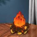 Flame Lamps Simulation Lamp Realistic LED Flame Effect Night Light Faux Fireplace Lantern for Living Room Desktop Ornament.