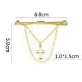 Delicate Elegant Non-injury Clothing Cross Pendent Multi-color Prevent Exposure Alloy Women Collar Bar Men Collar Clip Tie Clip Neckwear Accessories.