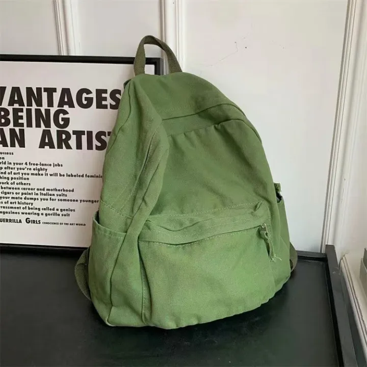 New%20American%20College%20~%20Drape%20Sense%20Old%20Backpack%20Korean%20Ins%20Solid%20Color%20School%20Bag%20Canvas%20Computer%20Bag%20Class%20Bag%20-%20Image%207