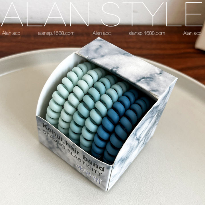 Simple%20and%20durable%206%20Root%20Frosted%20Phone%20Line%20Hair%20Ring%20High%20Elastic%20Rubber%20Band%20Female%20Hair-Binding%20Ponytail%20Hair%20String%20Elegant%20Hair%20Accessories%20-%20Image%204