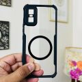 Infinix GT 30 Pro 5G, [Droproof] [Sweat-Proof] [Fingerprint-Proof] Shockproof Protective Phone Case Fits Infinix GT 30 Pro 5G,Black. White TPU Transparent. 