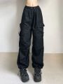 Y2K Women Streetwear Techwear Cargo Korean Harajuku Casual Parachute Pants for Men Sweatpants Wide Leg Joggers Trousers Clothes. 