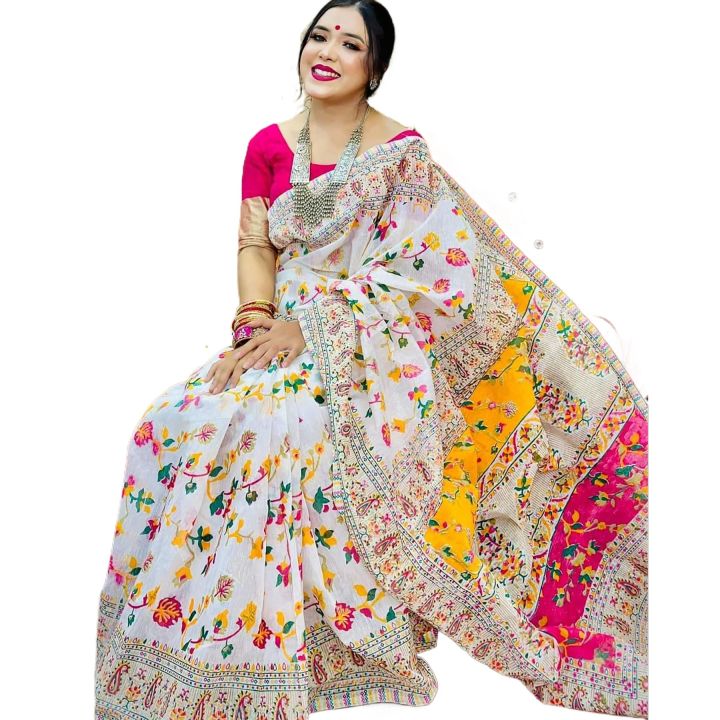 Fashionable%20Trendy%20Half%20Silk%20Afsan%20Print%20Saree%20for%20Women%20Without%20Blouse%20Piece-%20Multicolor-%20Suitable%20for%20All%20Season%20and%20Occasions-%20Perfect%20Casual%20Wear%20-%20Image%204