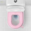 Bathroom Toilet Seat Cover Comfort Durable Thicker Washable Self Sticky with Handle for Bathroom.