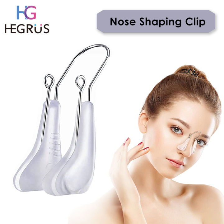 HEGRUS Nose Sharper Clip Nose Shaping Lifter Clip Nose Beauty Up Lifting Soft Safety Silicone Rhinoplasty Nose Bridge Straightener Corrector Beauty Tool for Wide Crooked Nose for Women Girls Ladies