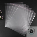 50 Pieces (12"x18") Transparent Crystal Cellophane  Extra Adhesive Large Poly Bag. 