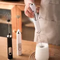 Hand Mixer Electric Milk Frother Whisk Egg Beater USB Rechargeable Handheld Coffee Blender Milk Shaker Mixer Foamer Food Blender.