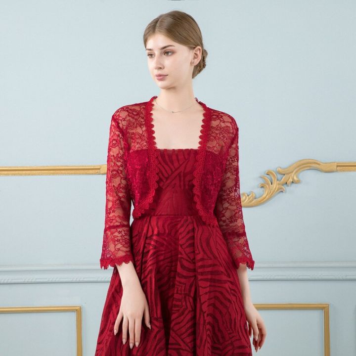 %E3%80%90Alien%20Alien%E3%80%91%202023%20Black%20Pink%20Lace%20Bolero%20Femme%20Mariage%20Appliqued%20Wedding%20Coat%20Jacket%20Bridal%20Top%20Evening%20Jacket%20For%20Women%20-%20Image%207