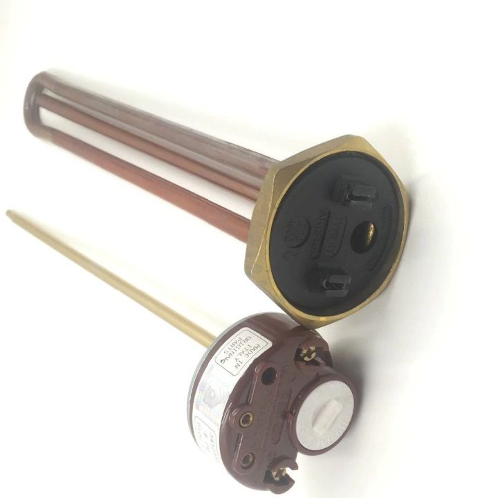 High-Quality Italian Made Electric Water Heater Element with Thermostat for 1200/1500/2000/3000W - Durable Metal Construction