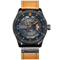 CURREN 8301 Men’s PU Leather Quartz Waterproof Watch For Men's Time Lovr s. 