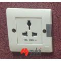 MK Made in Singapore LOGIC SLIMLINE 16A 3 Pin Multy Socket without Switch Three 3Pin Multi.