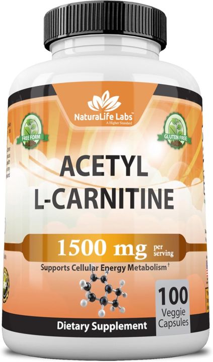 l carnitine daraz Acetyl L-Carnitine 1,500 mg High Potency Supports Energy Production, Sports  Nutrition, Supports Memory/Focus - 100 Veggie Capsules