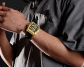 NAVIFORCE NF8052 Luminous Hollow Dial Barrel-shaped Sports Watch. 