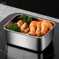 Stainless Steel Food Storage Container Metal Meal Prep Containers for Travel. 