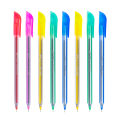 Econo Champ Ball Pen – Black Ink | Multi-Color Body | Pack of 30 Pens | Smooth Writing. 