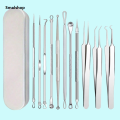 11Pcs/Set Acne Needle Blackhead Clip Remover Extraction Pore Black Head Cleaner Face Skin Care Cleansing Needle Tool Cell Clamp. 