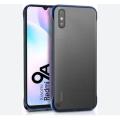 For Redmi 9a frameless Clear Cover Case-black and blue.