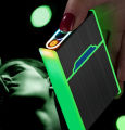 Small Cigarete Case Lighter Integrated USB Rechargeable Windproof Lighter Creative Split Cigarete Lighter Men's Gadget.