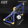 Indoor Mini Folding Football Soccer Ball Goal Post Net Set+Pump. 