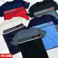 AMR Brand 5 Pcs Combo T-Shirt Mesh Fabric Soft And Comfortable T-Shirt For Men. 