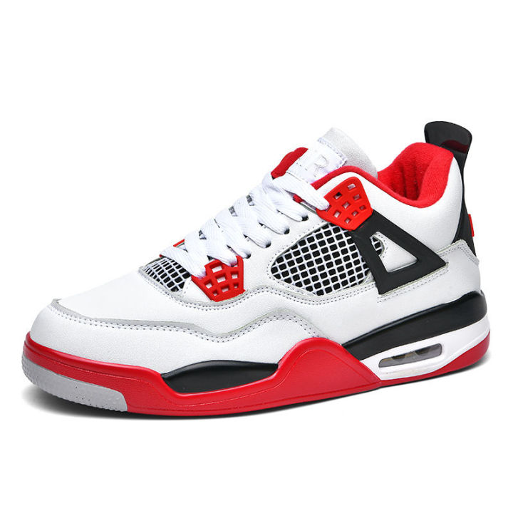 4Big%20Paris%20Men's%20Shoes%20Goddess%20of%20Lightning%20White%20Cement%20Midnight%20Blue%20Carbon%20Gray%20Infrared%20Basketball%20Shoes%20-%20Image%203