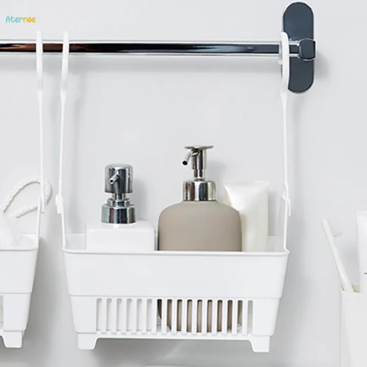 Hanging%20Basket%20Bin%20Multifunctional%20Wall%20Mounted%20Space%20Saving%20Double%20Hook%20Storage%20Organizer%20Rack%20for%20Wash%20kitchen%20Toiletries%20Bathroom%20-%20Image%202