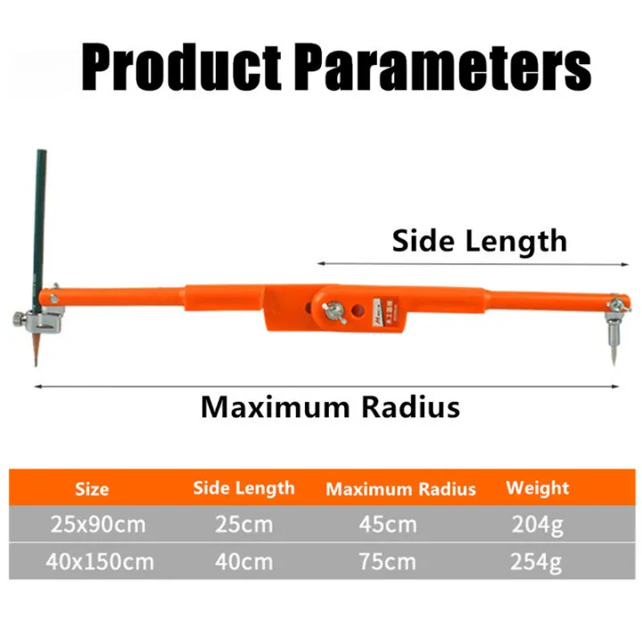 45/75cm%20Carpenter%20Pencil%20Compass%20Adjustable%20Markings%20and%20Scribing%20-%20Image%205