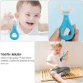 All Rounded Children Silicone U-shape Toothbrush Kids U Shaped Toothbrush For Kids 2-6 Years Old Teeth Cleaning Brushes. 