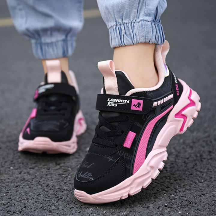Children%20Sneakers%20Casual%20Shoes%20for%20Girls%20Pink%20Comfortable%20Leather%20Running%20Sports%20Kids%20Girl%20Flat%20Breathable%20Shoes%20-%20Image%205