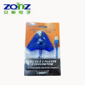 ZQDZ-USB to P2 Game Hand Converter Wired Handle to PC Converter Computer Blue Triangle. 