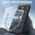 MobiCase S4 For Vivo Y28 / Vivo Y29 4G / Vivo T4X 5G Back Cover Phantom Shield Soft Silicone TPU Shockproof Liquid Silicone Airbag Phone Case Vivo Y28 4G / Vivo Y29 4G / Vivo T4X 5G Case VIVO Cover Phone Case Black.