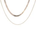 Ladies Fashion Chain Choker Two Layers Necklaces for Women.