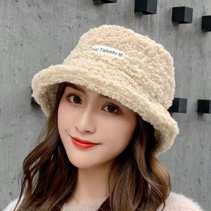2021%20New%20Hats%20for%20Women%20Autumn%20Winter%20Bucket%20Hats%20Lamb%20Plush%20Soft%20Warm%20Fisherman%20Hat%20Panama%20Casual%20Caps%20Lady%20Flat%20Top%20Cap%20-%20Image%205