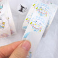 500PCS Sanrio Sweating Sticker Round Seal Sticker Self-adhesive Label Children's Cartoon Roll Roll Sticker.