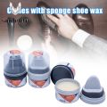 Leather Shoe Boot Polish Cream with Brush Shoe Wax Repair Shoes Glossy Shine Nourishes Protection. 