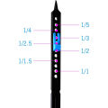 10 inch Art Drawing Ruler Adjustable Plastic Proportional Scale Divider.