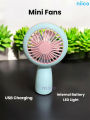 Mini USB Lithium battery Heavy Duty Rechargeable Portable Handheld cooling Fan With Toggle Switch - Model=66-01(1 Year warranty ).