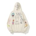 Graffiti Fleece Stranger Things Couple Hoodies Retro Casual Harajuku Oversize Mens Sweatshirt Loose Streetwear Hooded Hoody. 