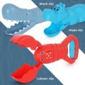 【Happy baby toy store】Lobster Shark Crocodile Grabber Claw Game Pick Up Sand Snowball Maker Novelty Kids Funny Joke Toys. 