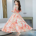 Attractive 3D Digital Print Long Party Gown Dress – Stylish One-Piece Kurti for Women (Free Size).