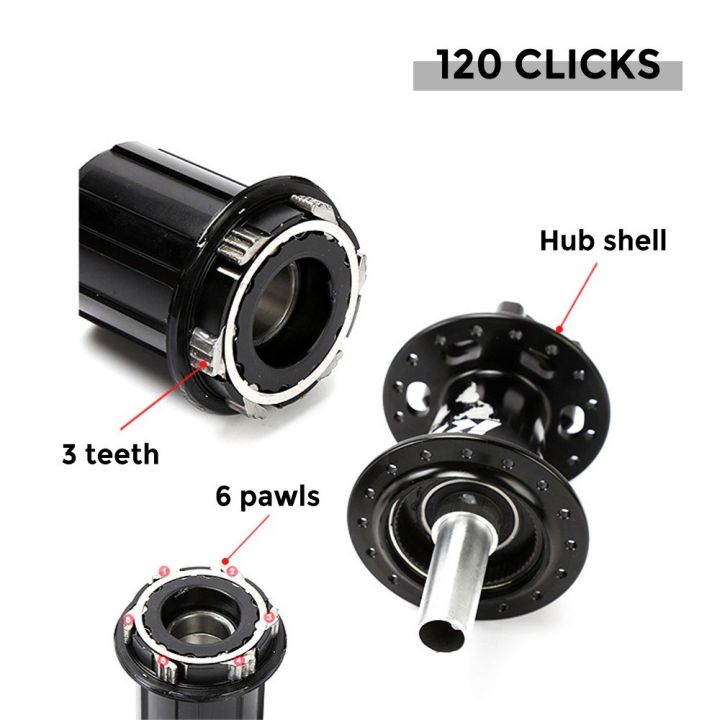 TANKE%20Bicycle%204%20Bearing%20Hub%20120%20Ring%20Quick%20Release%20Barrel%20Shaft%20Colorful%20Aluminum%20Alloy%20Mountain%20Bike%20Hub%20Accessories%20-%20Image%208