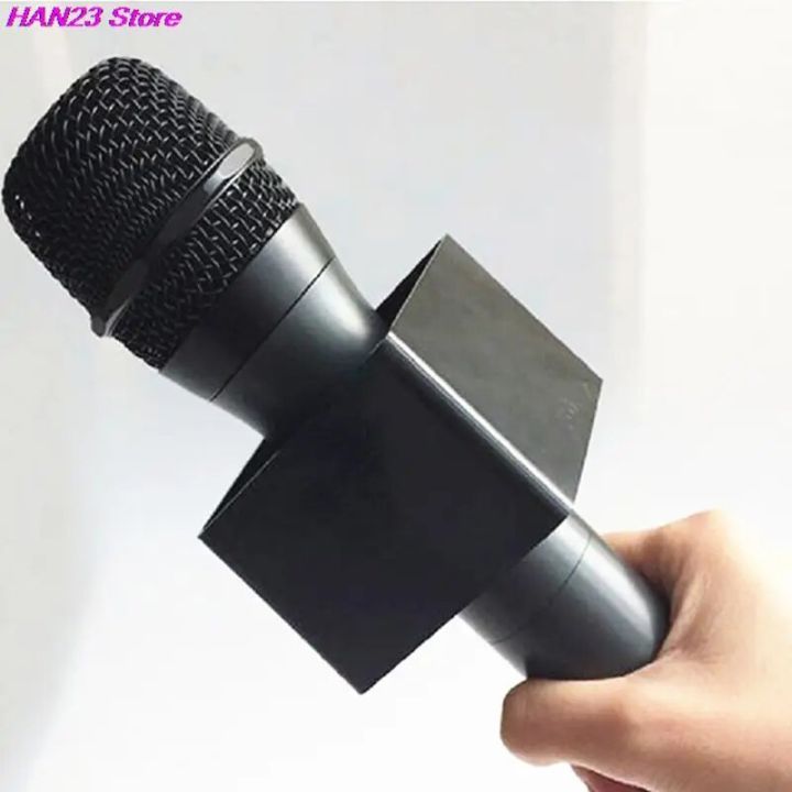 1Pc%20Microphone%20Flag%20Station%20Square%20Shaped%20Interview%20KTV%20Mic%20Station%20Cube%20Interview%20Box%20ABS%20Prop%20Stand%20News%20Reporter%20Injection%20-%20Image%203