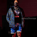 Wade Shorts Miami HeatHEATEmbroidered Vintage Mesh American Style HopINSPopular Basketball ShortsJD. 