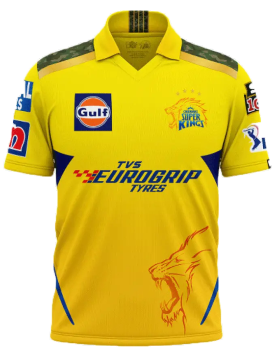 Chennai Super Kings Kit Jersey IPL 2024 Chennai Super Kings Kit Jersey Indian Premier League