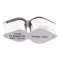 Pocket Jewelry Magnifier 10X 20X Magnifying Glass Lens Double Lens Folding Loupe. 