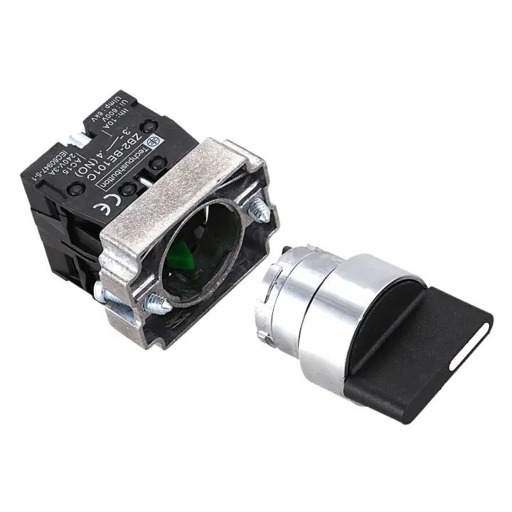 22mm%20Latching%202%20NO%203-Position%20Rotary%20Selector%20Select%20Switch%20ZB2-BE101C%20Black%20-%20Image%205