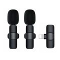 K9 Wireless Dual Microphone Professional Lapel Lavalier Microphone type C with noise Cancellaion micro phone.