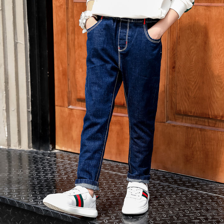 3-14 Years Slim Fit School Boys Denim Pants Spring Jeans Kids